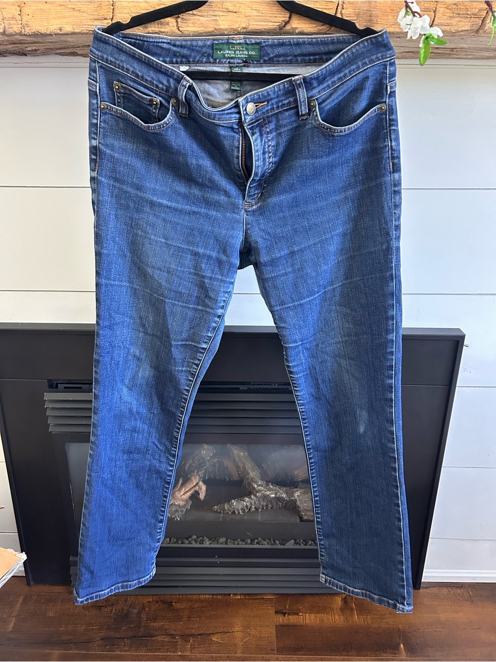 Lauren Ralph Lauren Women’s Blue Straight-Leg Jeans